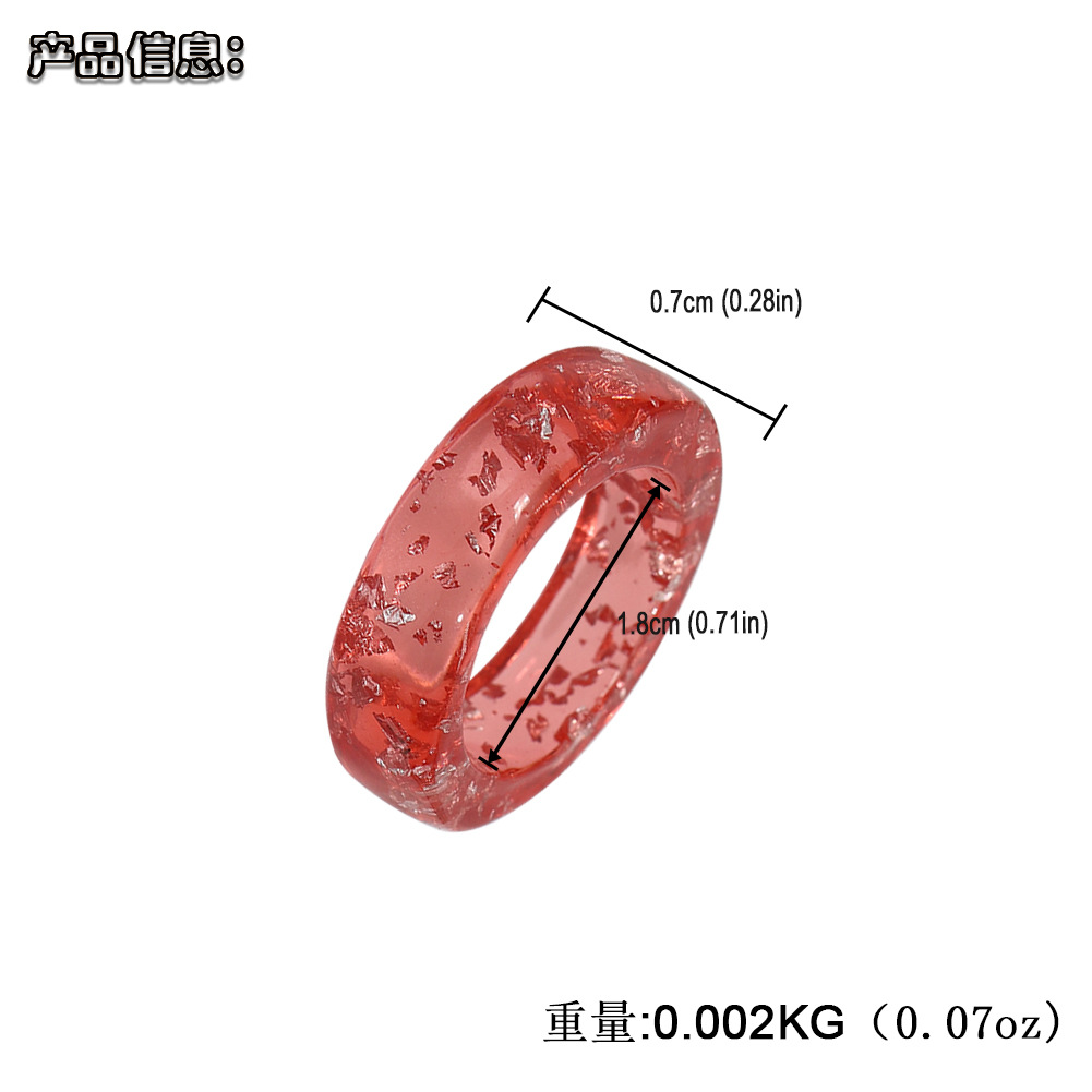 Retro Candy Color Acrylic Ring Wholesale display picture 22