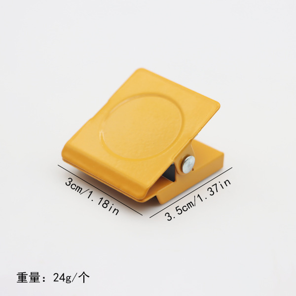 跨境糖果色强力磁吸夹子磁性冰箱贴彩色金属便签夹磁铁照片夹批发|undefined