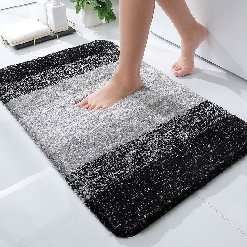 Cross-border simple gradient color bathroom absorbent mat bedroom door mat Bathroom Kitchen waterproof non-slip carpet floor mat Cross-border simple gradient color bathroom absorbent mat bedroom door mat Bathroom Kitchen waterproof non-slip carpet floor mat