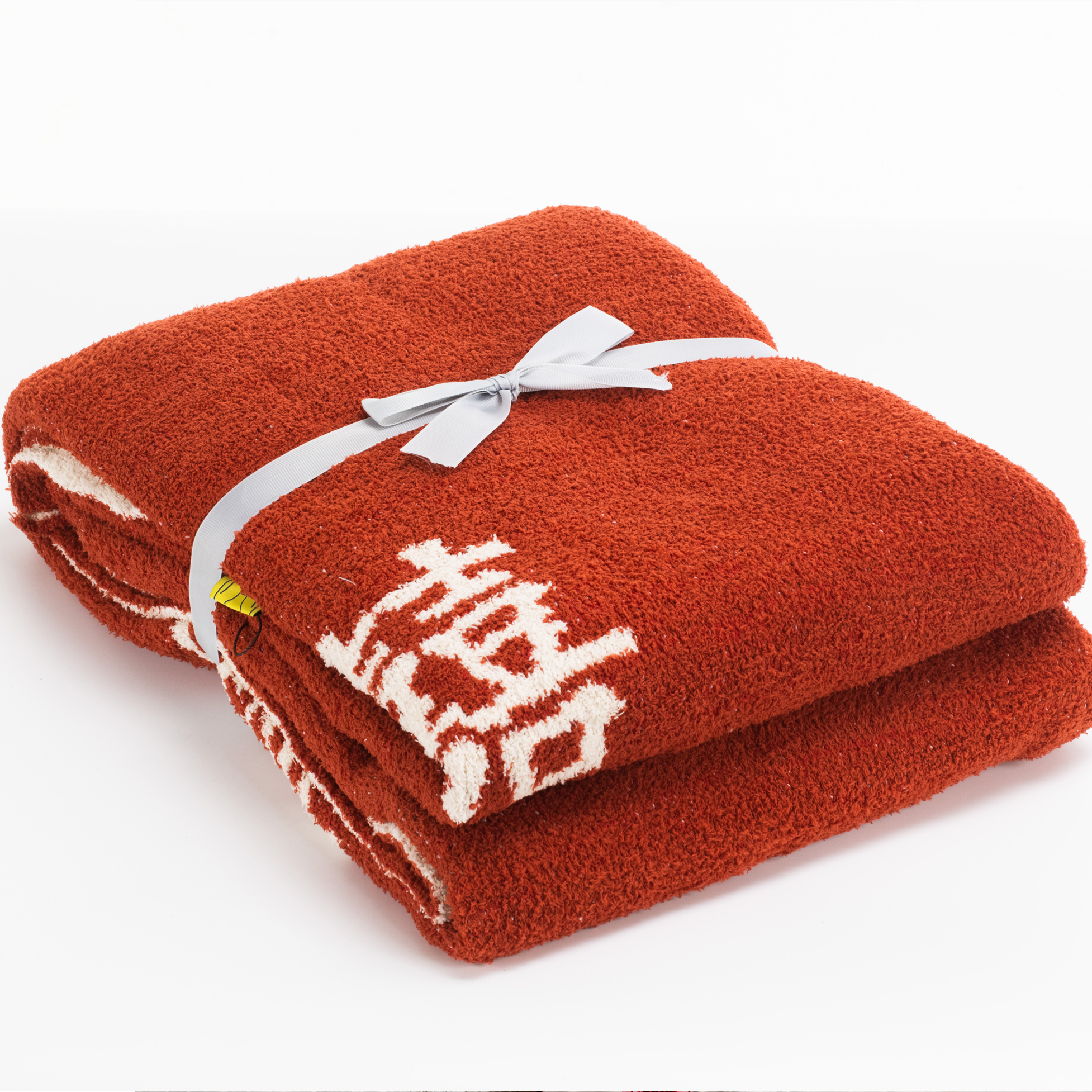 HAPPYLOVE 결혼식 행복한 단어 반쪽 벨벳 낮잠 담요 빨간 소파 담요 새 커플을위한 결혼 선물