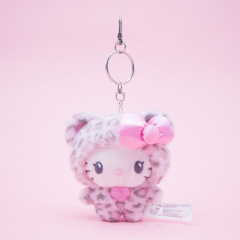 HelloKitty拿铁豹纹钥匙扣包包挂件三丽鸥公仔可爱挂饰偶日系