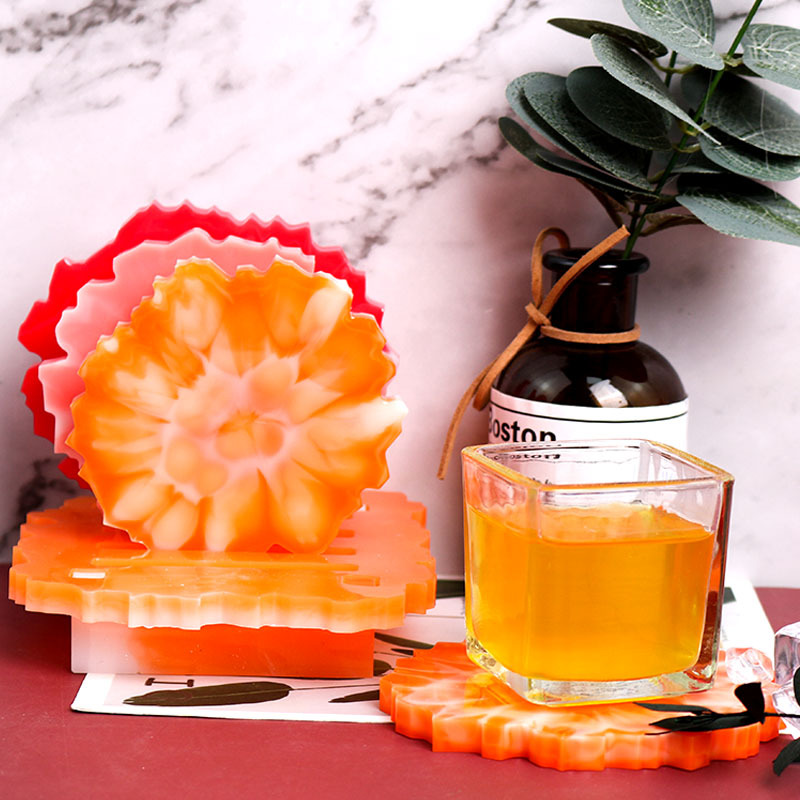 Bestion DIY Drop Glue Mold 4-in-1 Irregular Cup Mat Cup Holder Silicone Mold Amazon Best Seller