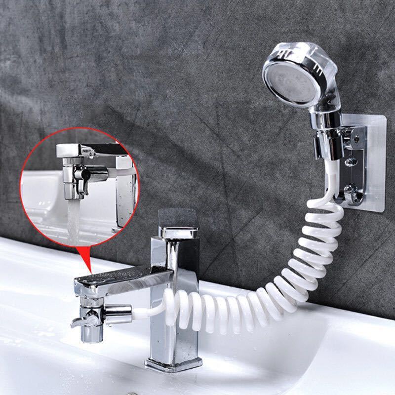 Pressurized Shampoo Shower Head Set Faucet Wash Basin Bathroom Amazon Wholesale Factory One Piece Wholesale