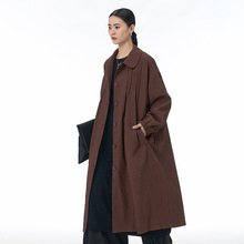 韩系气质原创连衣裙2025秋季新款大码女装宽松显瘦长款外套66655