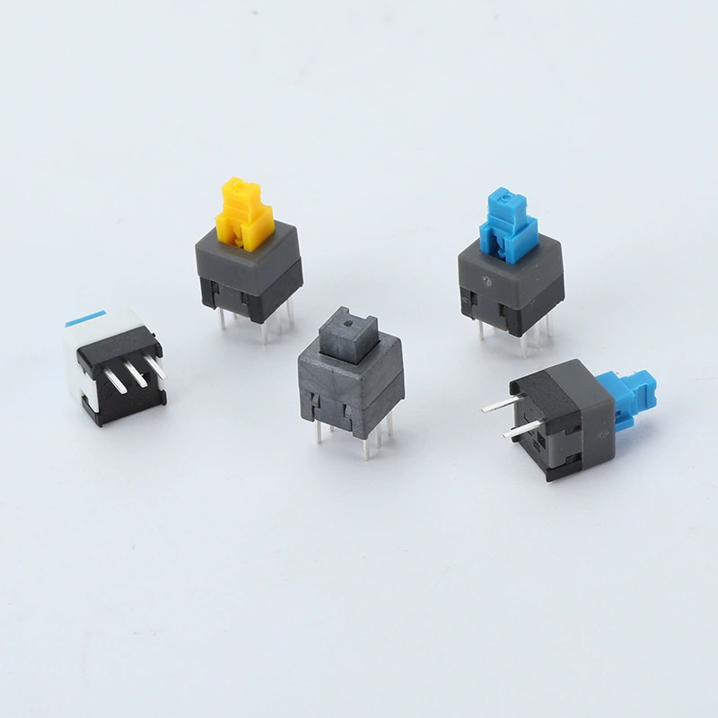 KFC-02 кнопка переключатель кнопка ключ один ряд 3pin двойной ряд шестьpin 7*7 8*8 самозащёлкивающийся без замка сенсорный выключатель