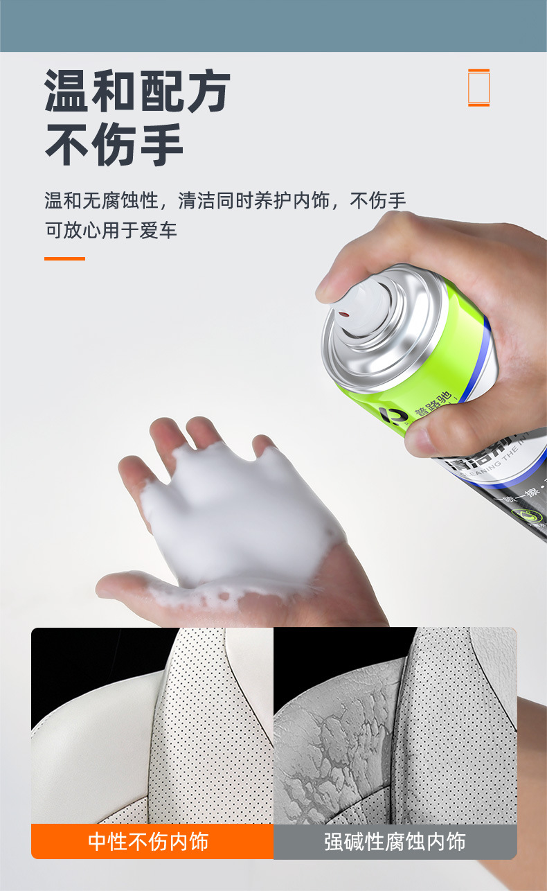Multi-Functional Foam Cleaner, Car Interior Cleaning, Home Maintenance and Renovation Agent, Car Roof Cleaning Agent, Puluchi