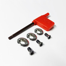 【跨境】手持式硬质合金舍弃式木车床车刀木旋车刀片12圆刀片负角