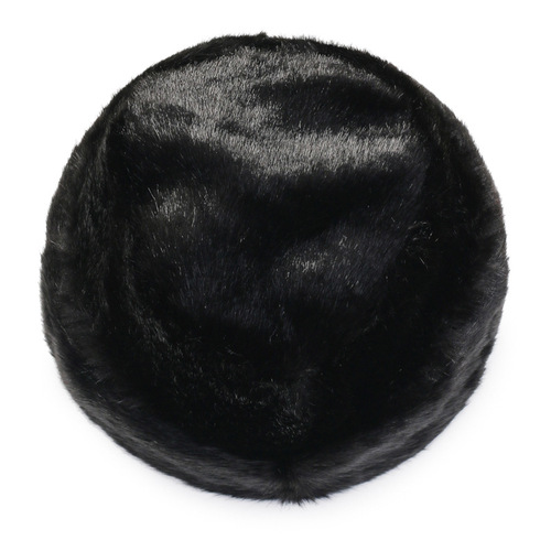Winter faux mink men's hat, thick warm hat for middle-aged and elderly, flat top hat, old man's hat, landlord president hat