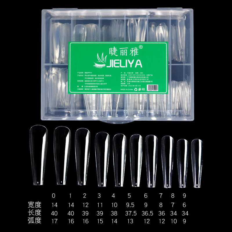 Manicure Dog T delgada cintura de uñas alargada aguda ligera sin pliegues parche de uñas 360 uñas