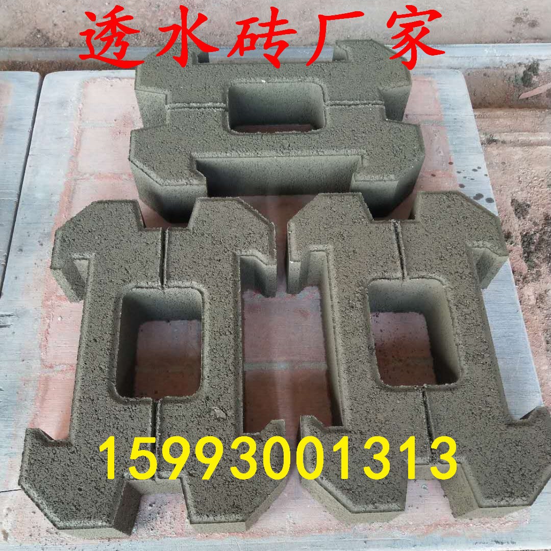 河南郑州河道护坡砖 生态挡土墙 联锁式护坡砖 450*300*100连锁护