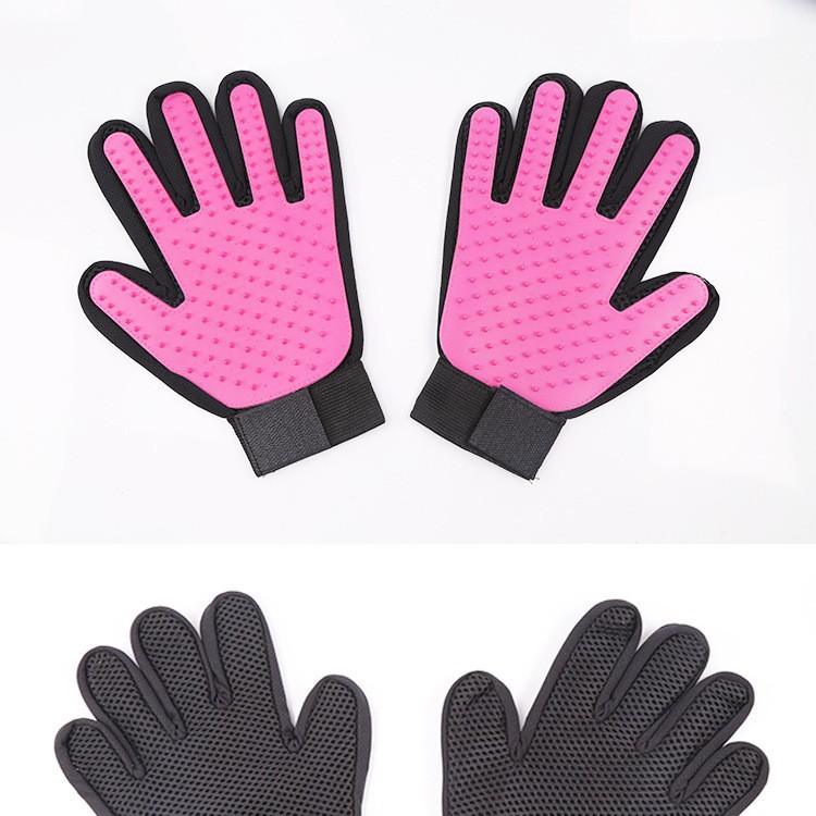 Guantes de masaje para mascotas Gato guantes de masaje perro masaje suministros para mascotas multi-color opcional al por mayor