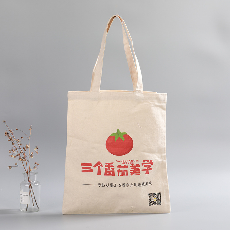 Bolsas de algodón de regalo impresas al por mayor, bolsas de libros de lona portátiles de gran capacidad para la formación de estudiantes, al por mayor, personalizadas al por mayor