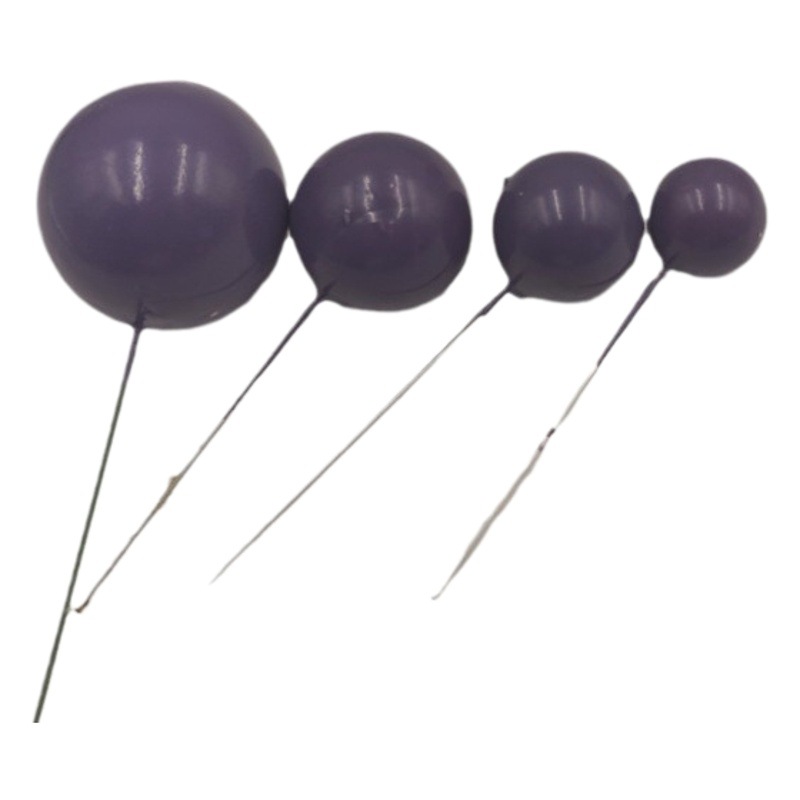 20个セットゴールドボールシルバーボールケーキ装饰的なプラグインゴールドビーズのベーキングケーキのアクセサリーケーキの装饰ボールカラー