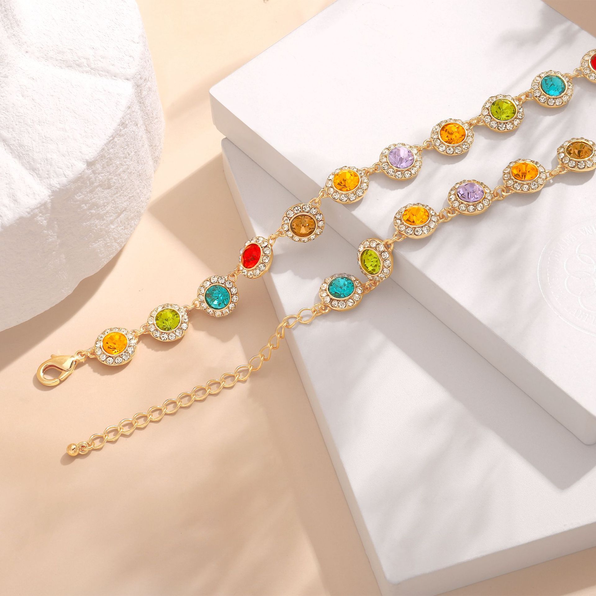 retro-colorful-dopamine-necklace-retro-fashion-necklace-elegant-and-fashionable-collarbone-chain-bracelet retro-colorful-dopamine-necklace-retro-fashion-necklace-elegant-and-fashionable-collarbone-chain-bracelet