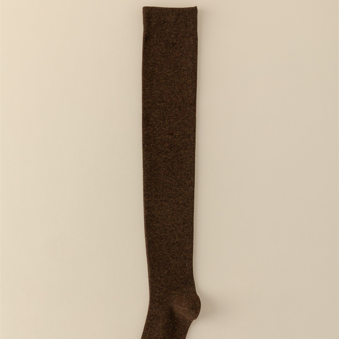 Otoño e invierno sin hueso anti-pilling calcetines de rodilla presión que forma la pierna delgada basada en una máquina calcetines de rodilla de mujer