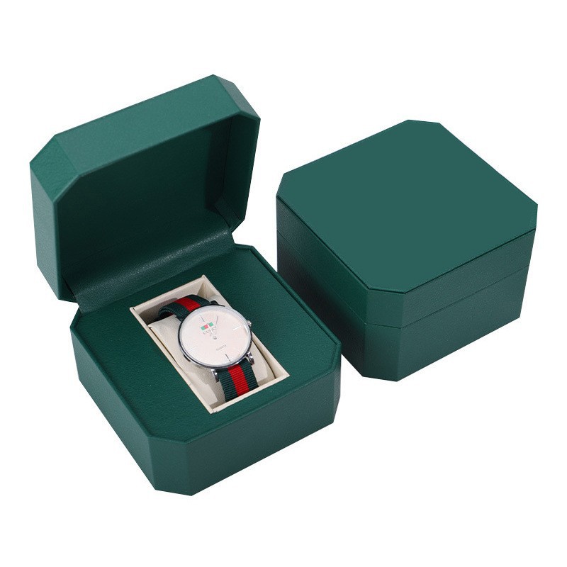 팔각형 시계 상자 녹색