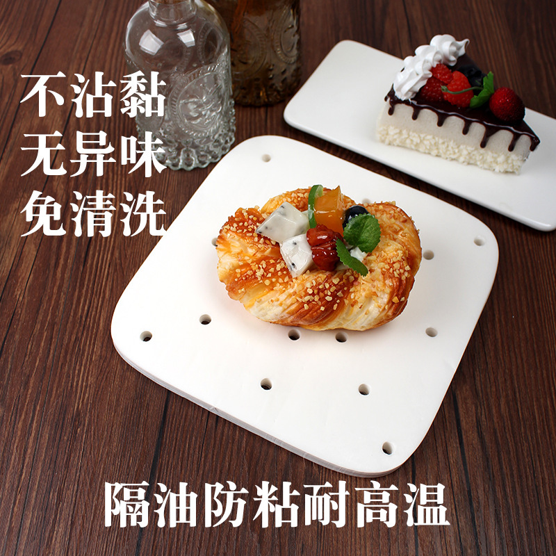 Venta al por mayor papel cuadrado papel de fondo bollos al vapor papel de almohadilla antiadherente papel de vapor postre pan papel de aceite de silicona