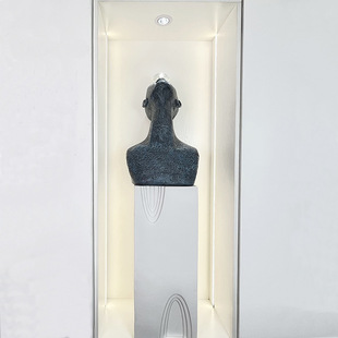 Portraits Sculpture Floor Booth Clothing Store Window Decorative Set-up Table Elevated Set-up Table Geometric Base Model Floor Table