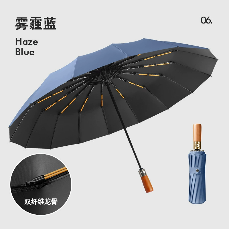 Automatic big umbrella solar-powered, fully automatic, sun protection, UV protection