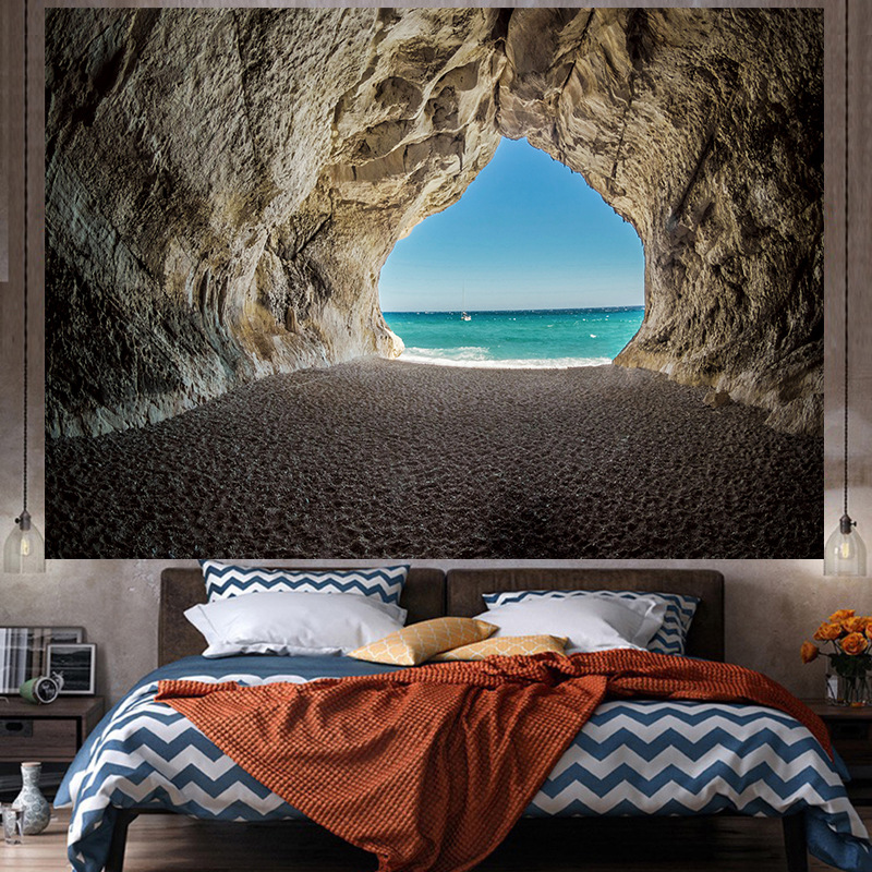 Tela de fondo ins estilo colgante papel pintado de tela dormitorio habitación renovación diseño noche lienzo cartel decorativo paño de pared