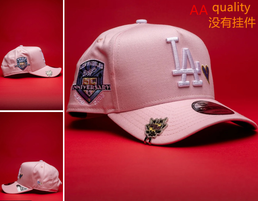 Comercio exterior transfronterizo al por mayor 2026 AA gorra de boca de pato bordado tridimensional ajustable gorra de hip-hop Yankees Dodgers