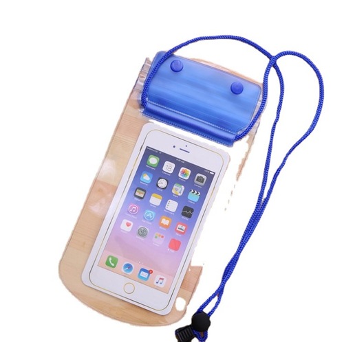 Three-layer thickened mobile phone waterproof bag transparent touch screen hot spring swimming waterproof large mobile phone waterproof case takeaway
