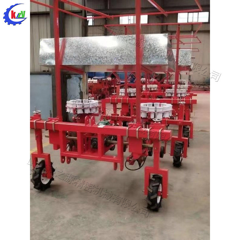 蔬菜大棚种植苗移栽机 拖拉机后置式秧苗种植机 现货辣椒苗栽种机