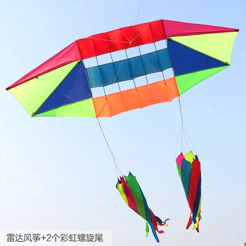 潍坊风筝2.5米立体雷达风筝成人抗大风跨境亚马逊外贸滑翔机风筝|undefined