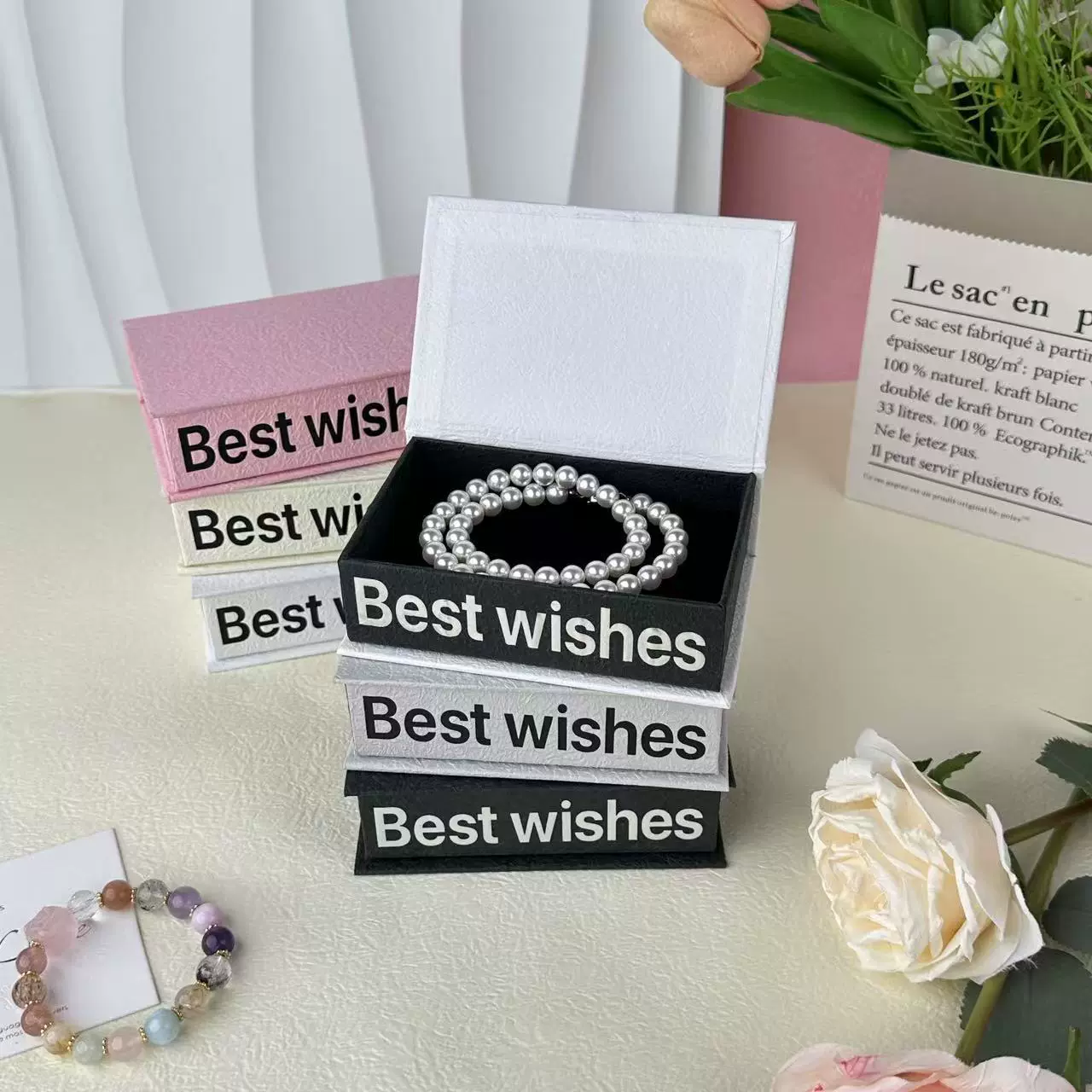 亚马逊跨境精美书形磁吸翻盖盒 文创礼品香水伴手礼精美包装盒