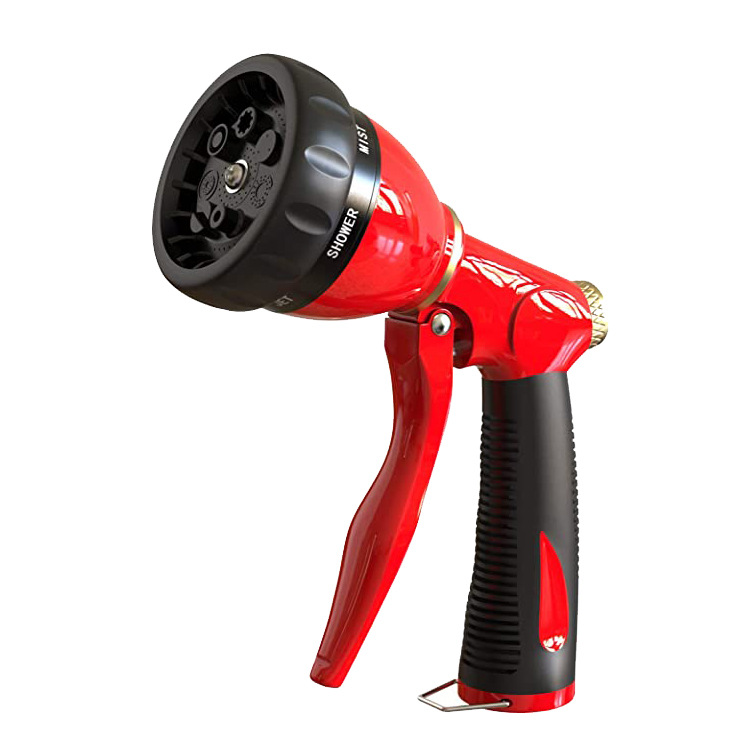 新款花园水枪高压洗车水枪7功能金属高压喷枪 锌合金高压水枪