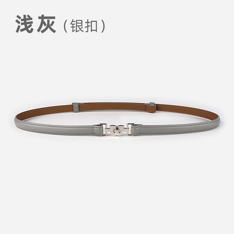 2024 無孔多用途ウエスト痩身ハイエンドレディース薄型ベルトセータースーツドレス女性のベルト|undefined