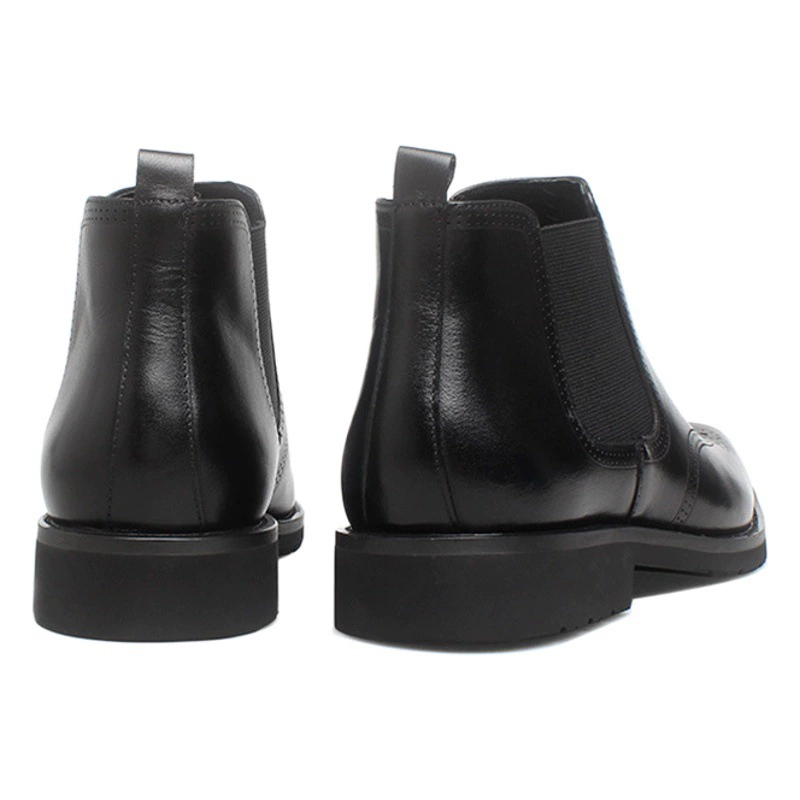 Мужские осенне-зимние кожаные ботинки Британские резные Ботинки Челси ручной работы Amazon Трансграничные взрывы Мужские кожаные ботинки ручной работы