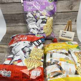 众星迷你苏打饼干456g袋装独立小包装解馋小零食下午茶点心批发