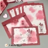 1 set of dry rose letter paper [4 pieces of letter paper and 4 envelopes]