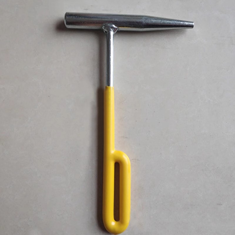 9.8 철도 선로 유지 관리 특수 신호 펀치 손잡이가 있는 철도 액세서리 중공 해머 강철 레일 손잡이가 있는 플랫 삽
