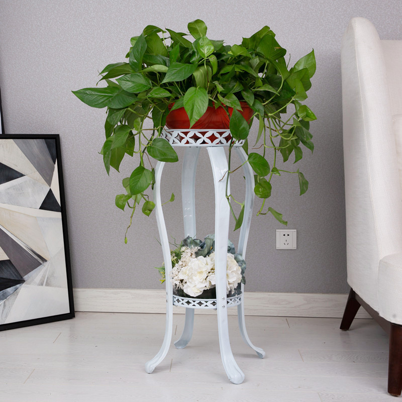 European-style floral iron multi-layer ivy and orchid hanging pot stand indoor living room corner space-saving new product