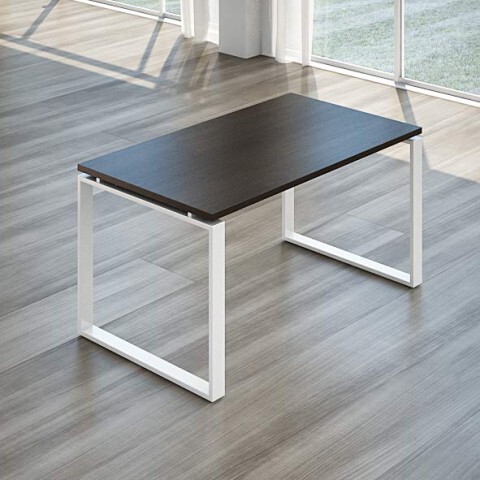 Modern Minimalist Warm White Wood Grain Office Desk Strip L-Shaped Office Desk Plus Movable Cabinet with Drawer File Cabinet