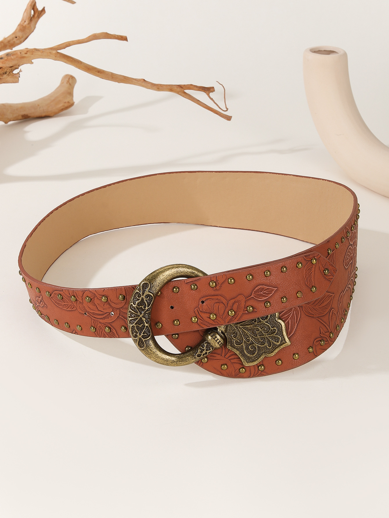 Casual, Party, Shopping Occasion Punk Monogram Pu Leather Alloy Women's Leather Belts