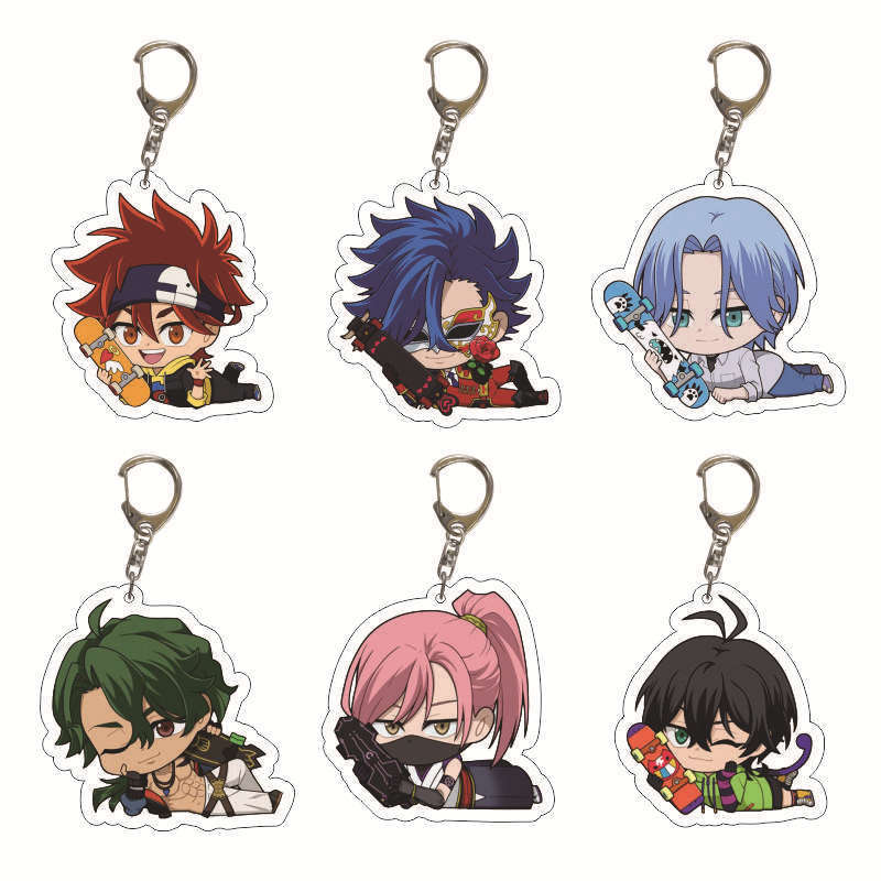 Unlimited skateboard anime character acrylic keychain pendant anime peripheral double-sided transparent cartoon