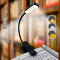 现货跨境专供学生夹子迷你小书灯10颗USB充电LED护眼阅读夹子书灯