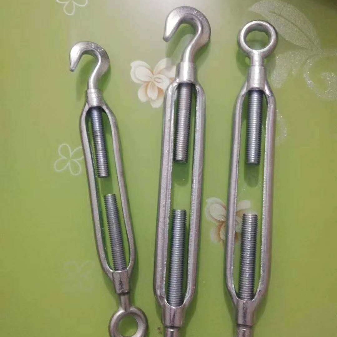 厂家批发索具花篮螺栓 各种环钩花兰螺丝 开体花兰钢丝绳拉紧器