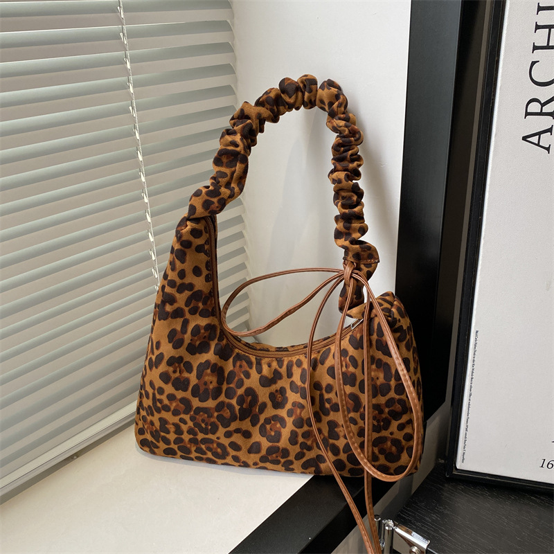 Bolso Tote con estampado de leopardo retro mujer 2024 otoño e invierno nuevo estilo de trabajo y viaje de gran capacidad Bolso de mensajero Bolso de hombro
