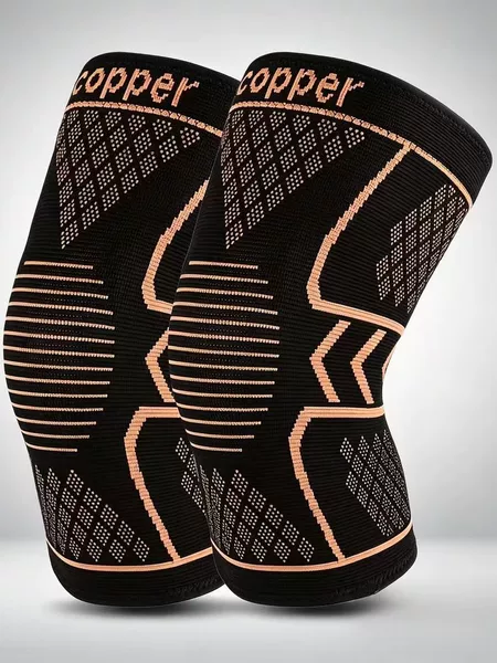 Copper ion knee brace for men and women, suitable for hiking, cycling, basketball, running, and sports, wholesale from manufacturer