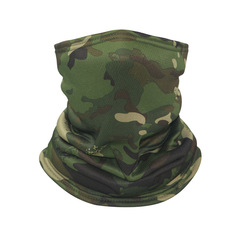 Cross-border winter camouflage warm face mask cycling unisex outdoor windproof face scarf cold-proof neck gaiter head scarf with extra-thick scarf