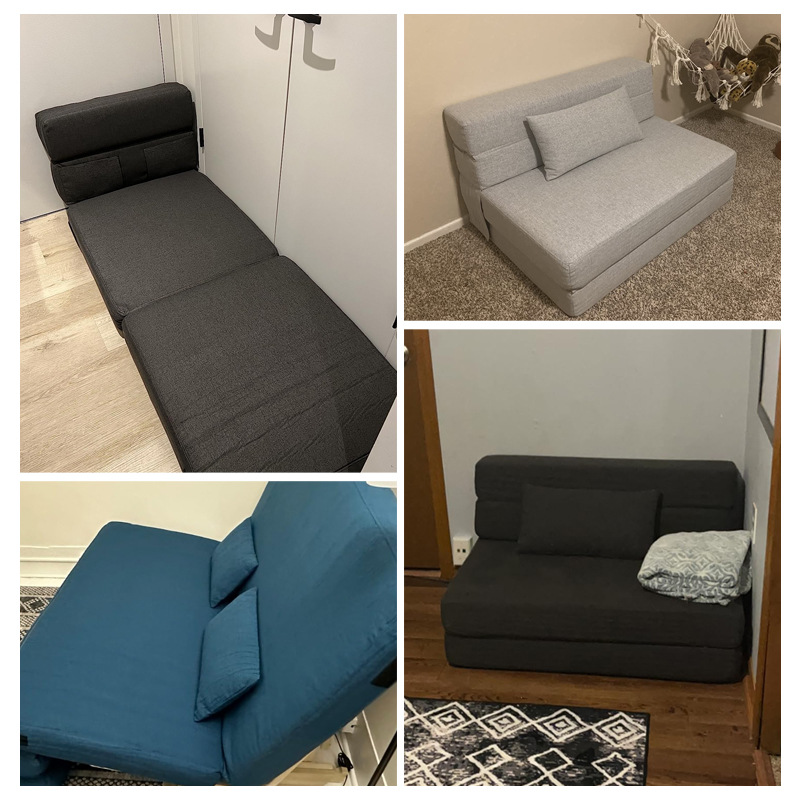 Amazon explosión sofá de compresión 32D esponja sofá cama plegable 3 - en - 1 sofá cama de piso