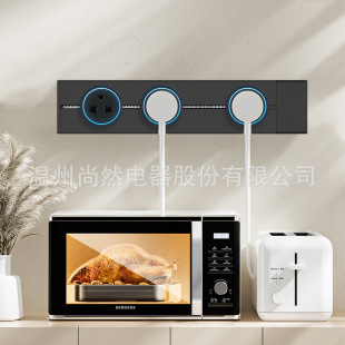 American American Standard European Standard Rail Socket Movable Electric Power Open-mounted Household Kitchen British Standard Plug-in 8000W