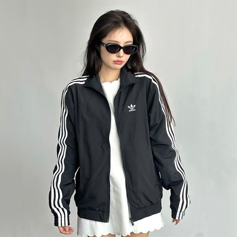 High-End Version Stand-Collar Jacket for Men and Women, 2026 Spring New Model, Trefoil Sports Cardigan, Couple's Casual Loose-Fit Outerwear