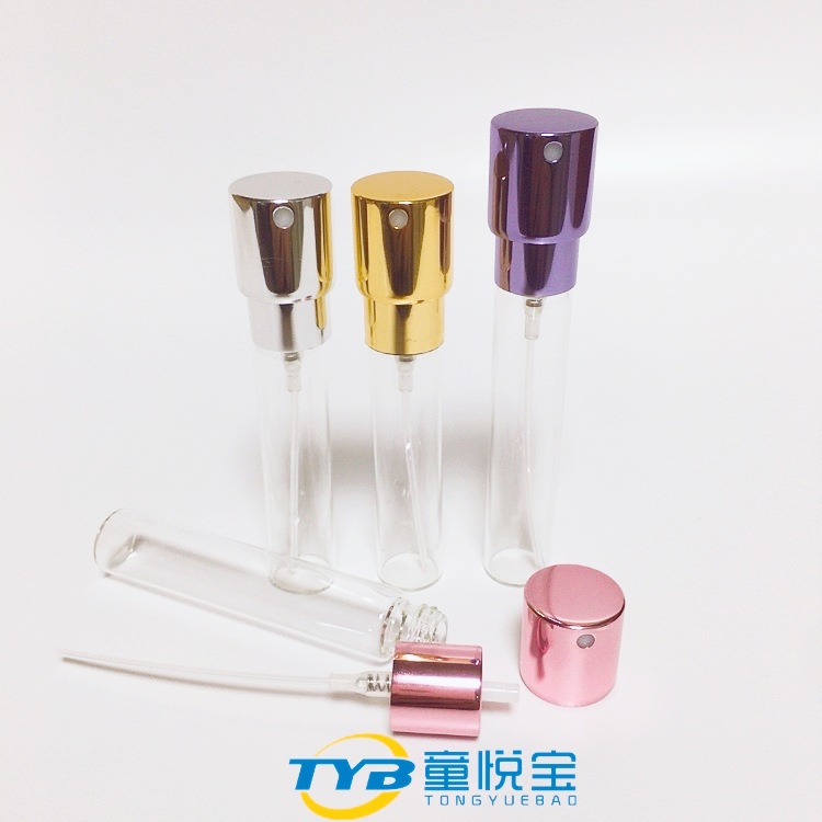 Fabricantes de botellas de perfume recargables telescópicas giratorias de 8 ml con pintura táctil y de color degradado, botellas de spray bucal, etc., en stock, entrega inmediata.