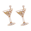 Fashionable trend cup, design earrings, European style