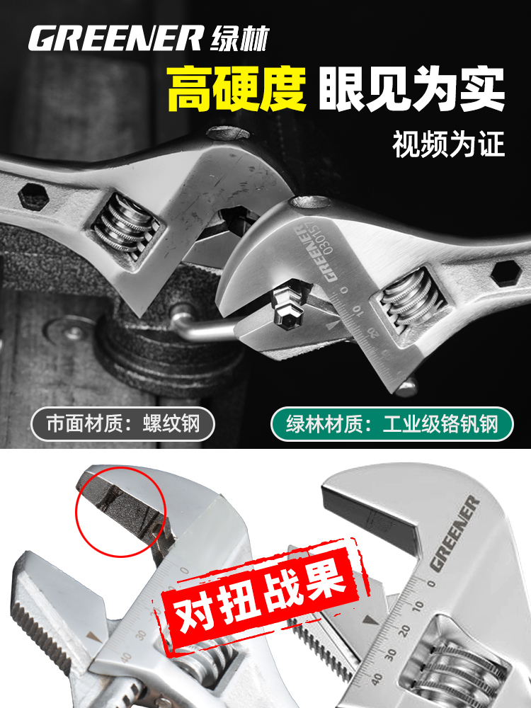 ♔活动扳手工具大全活口板手进口大开口板子多功能套